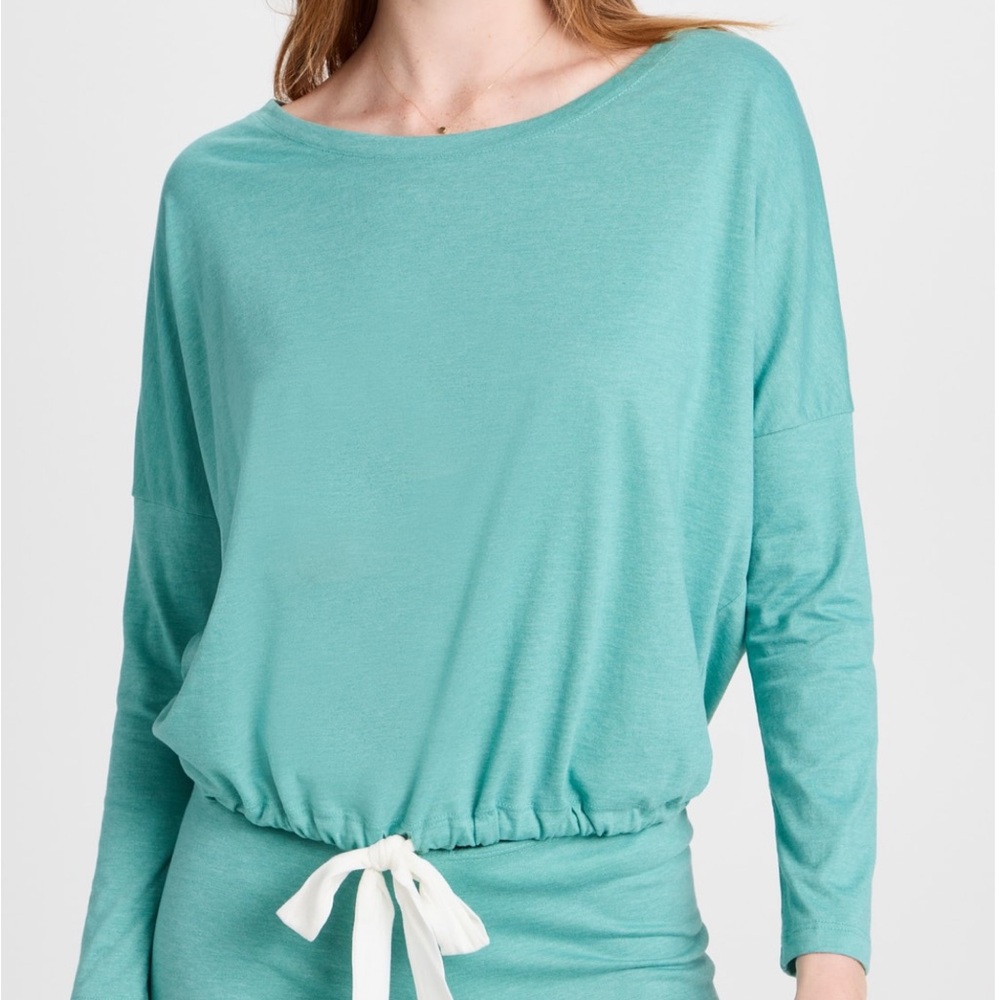 Eberjey heather slouchy top in Ocean Bay, NWT, size M - Picture 1 of 8